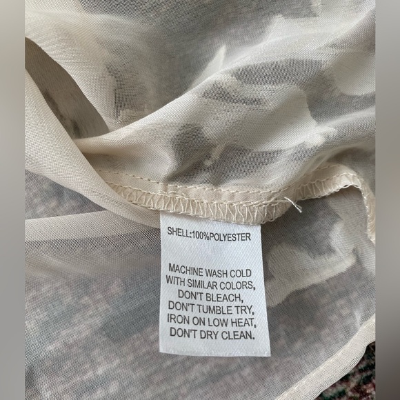 *NEW* Rachel Zoe Sheer Button Down Blouse - Picture 3 of 4